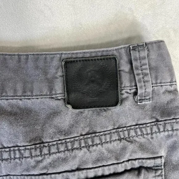 Christian Audiger Cargo Pants Mens 34 Gray Military Y2K Pockets Ed Hardy Style - Picture 8 of 10